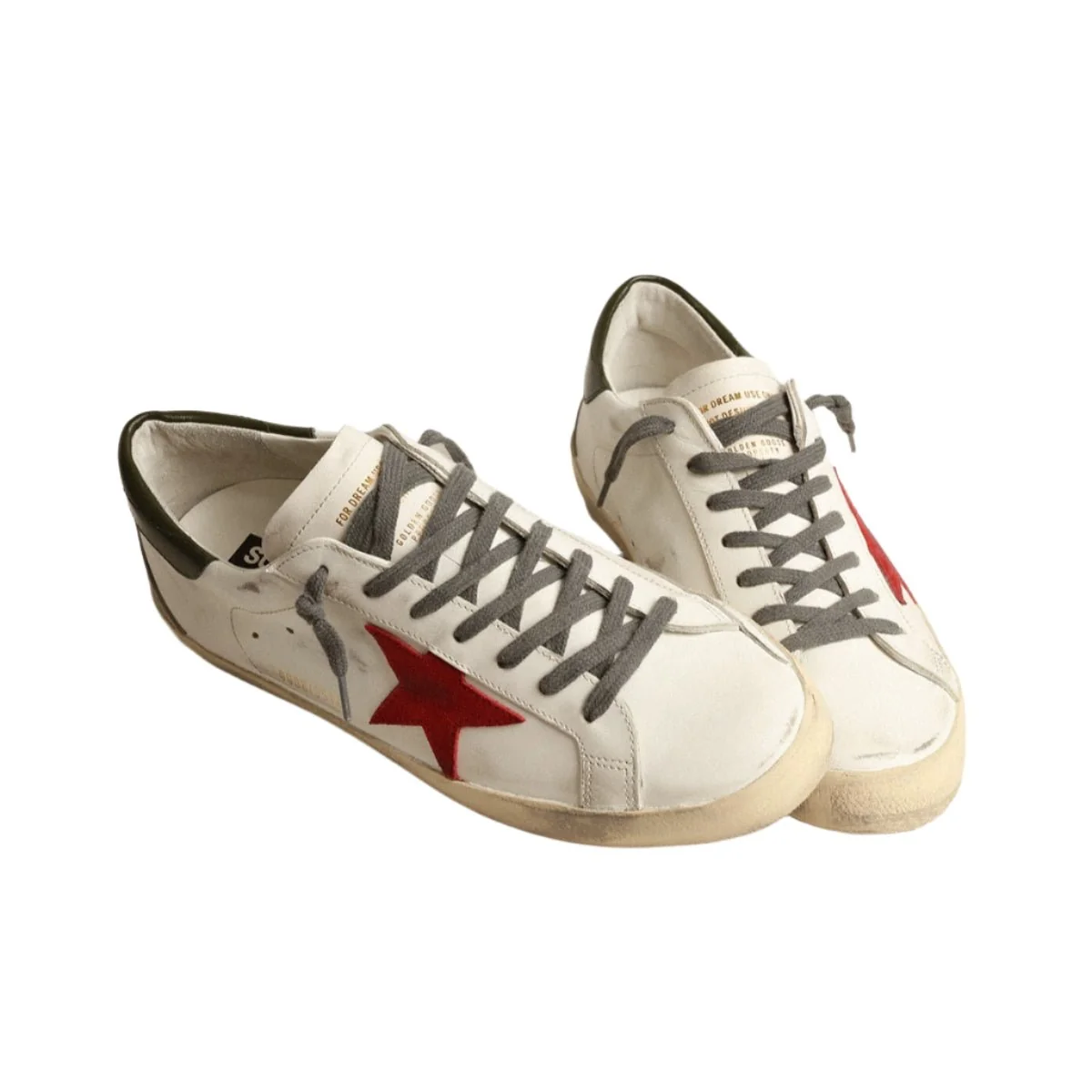 Golden Goose Men's Super-Star With Red Suede Star And Leather Heel Tab - Image 2