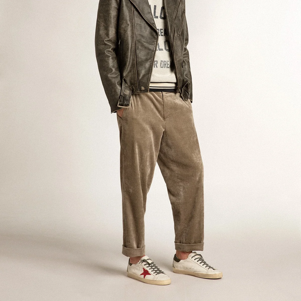 Golden Goose Men's Super-Star With Red Suede Star And Leather Heel Tab - Image 5