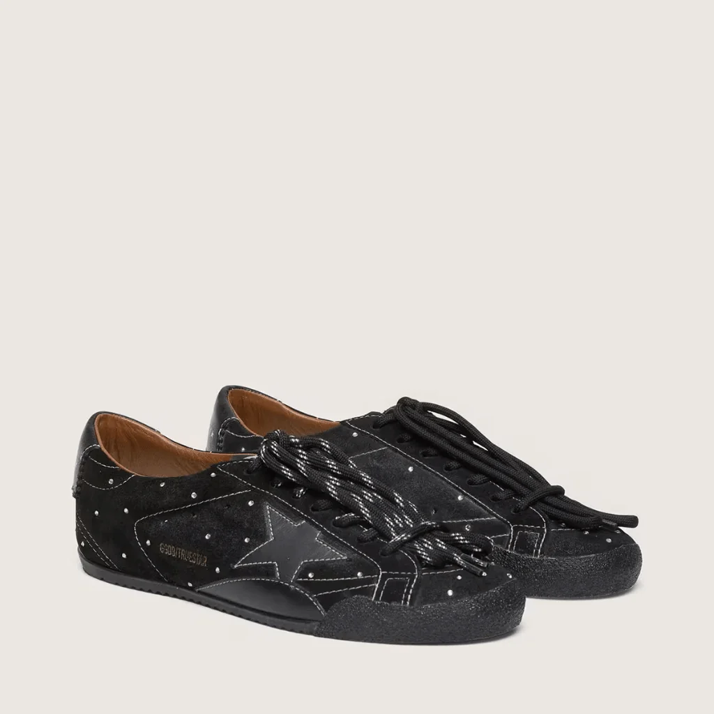 Golden Goose True-Star in Black Suede With Swarovski Crystals - Image 2