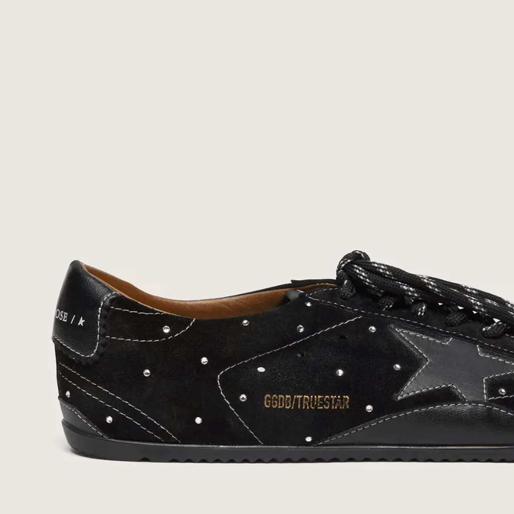 Golden Goose True-Star in Black Suede With Swarovski Crystals - Image 3
