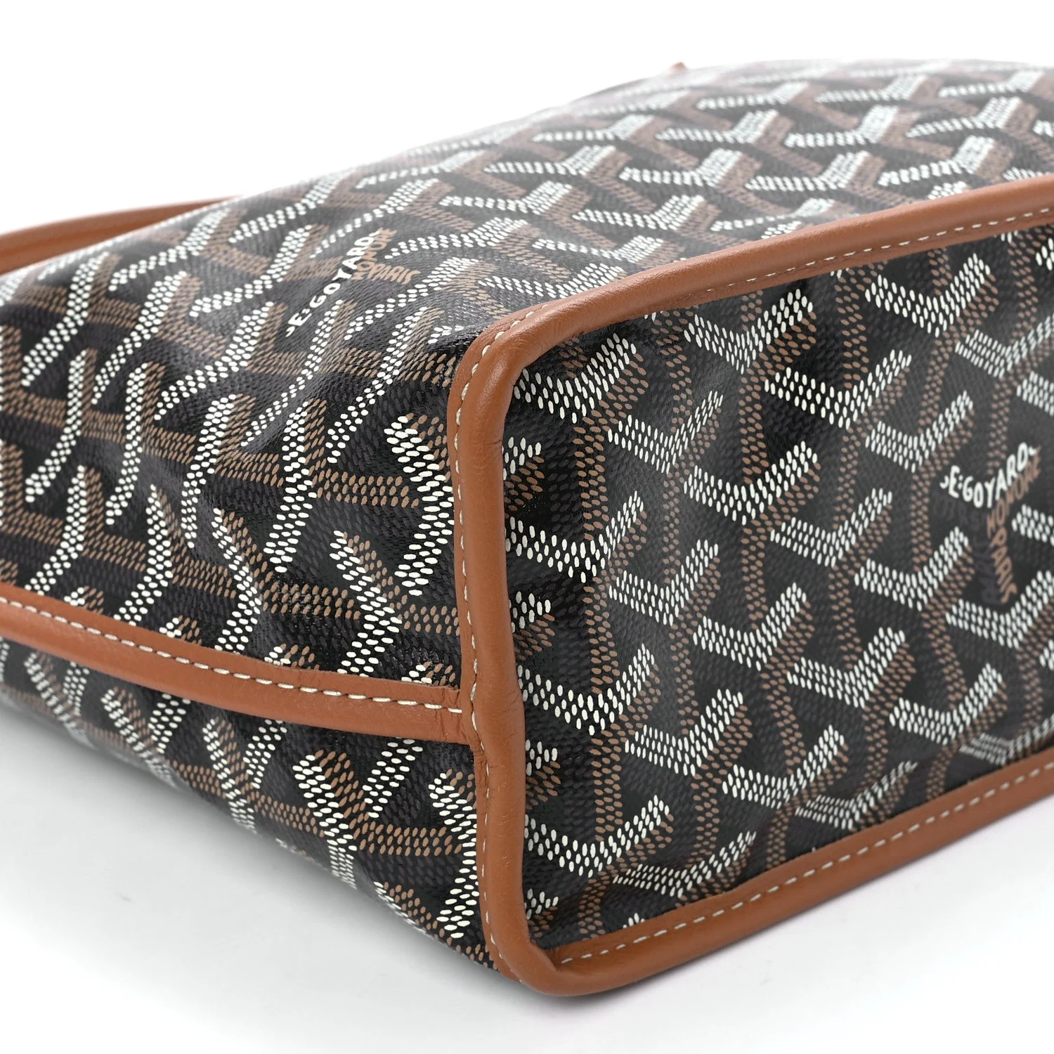 Goyard Goyardine Black Gold Anjou Small Reversible - Image 5