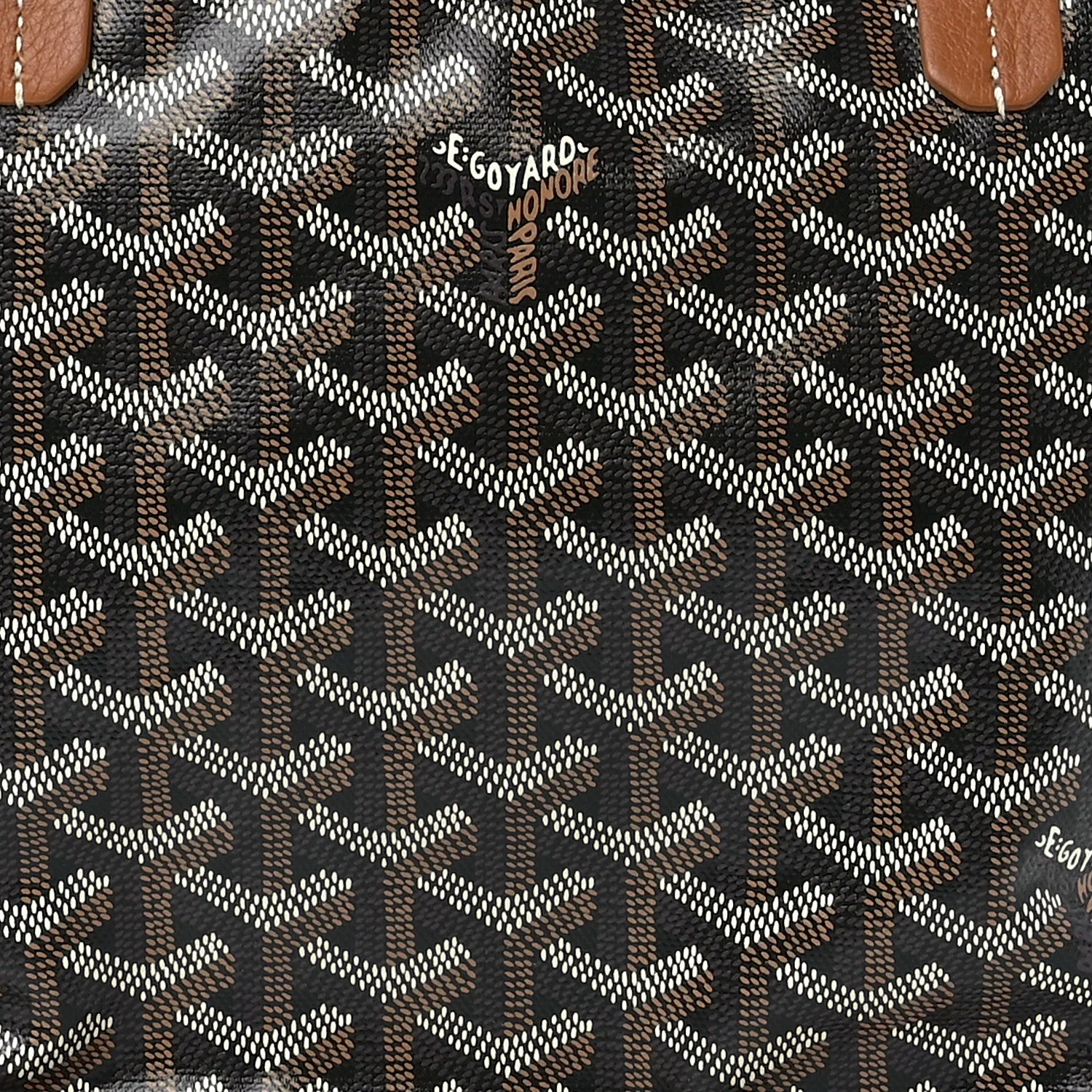 Goyard Goyardine Black Gold Anjou Small Reversible - Image 6