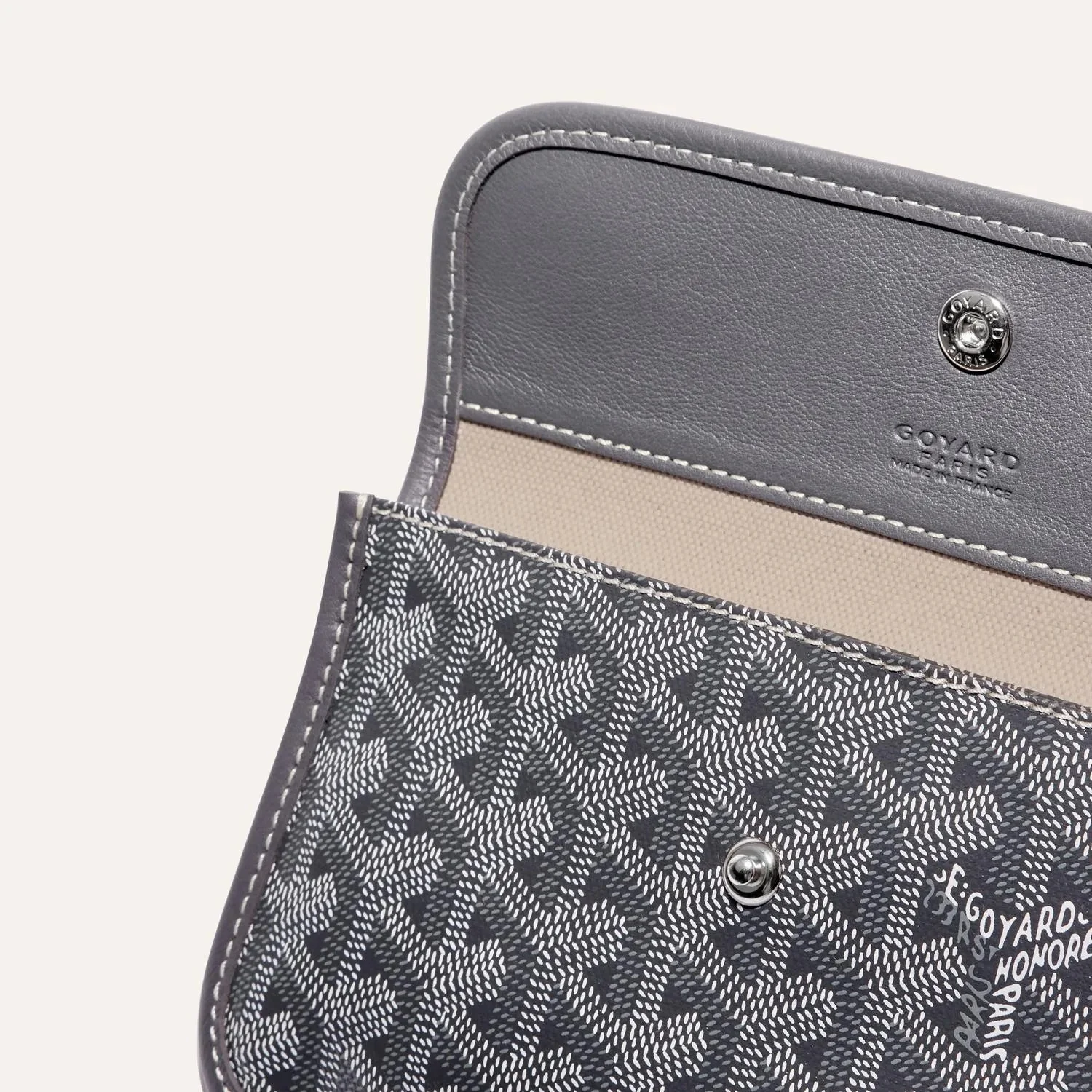 Goyard Saint Louis MM Bag Tote With Pochette Grey - Image 7