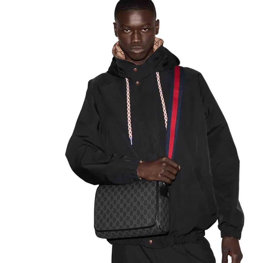 Gucci GG Black Medium Crossbody Bag - Image 3