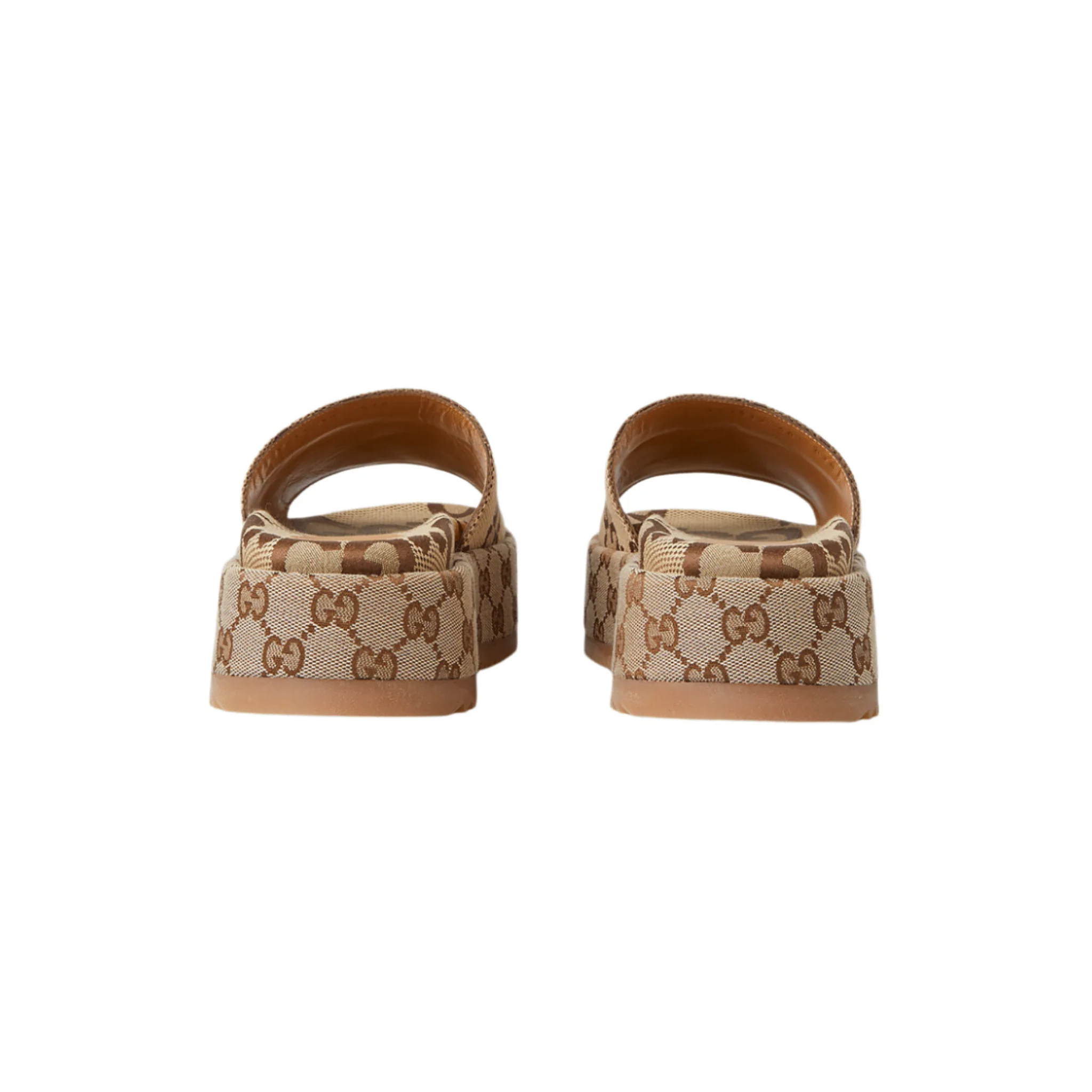 Gucci GG Maxi Canvas Platform Slides - Image 4