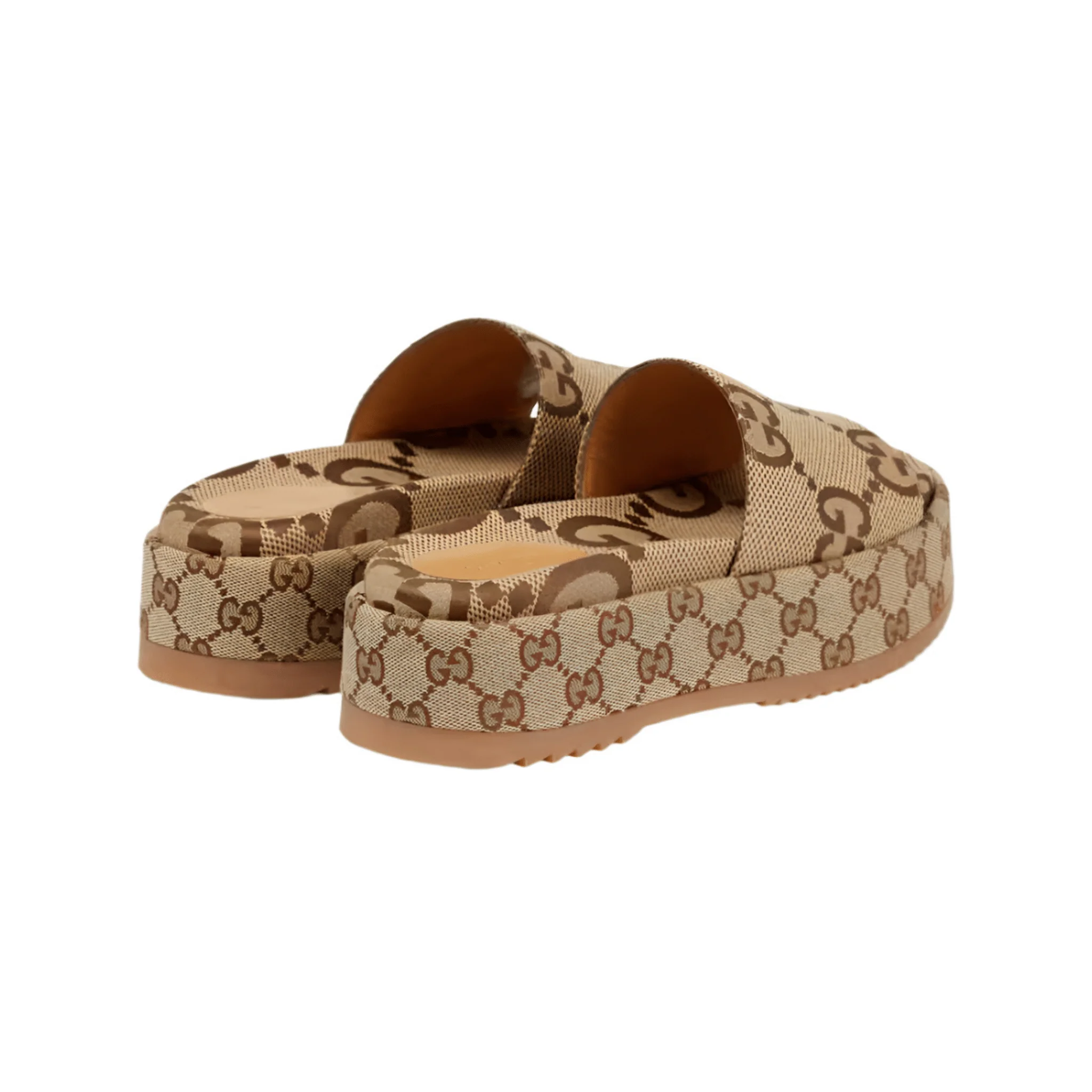 Gucci GG Maxi Canvas Platform Slides - Image 6
