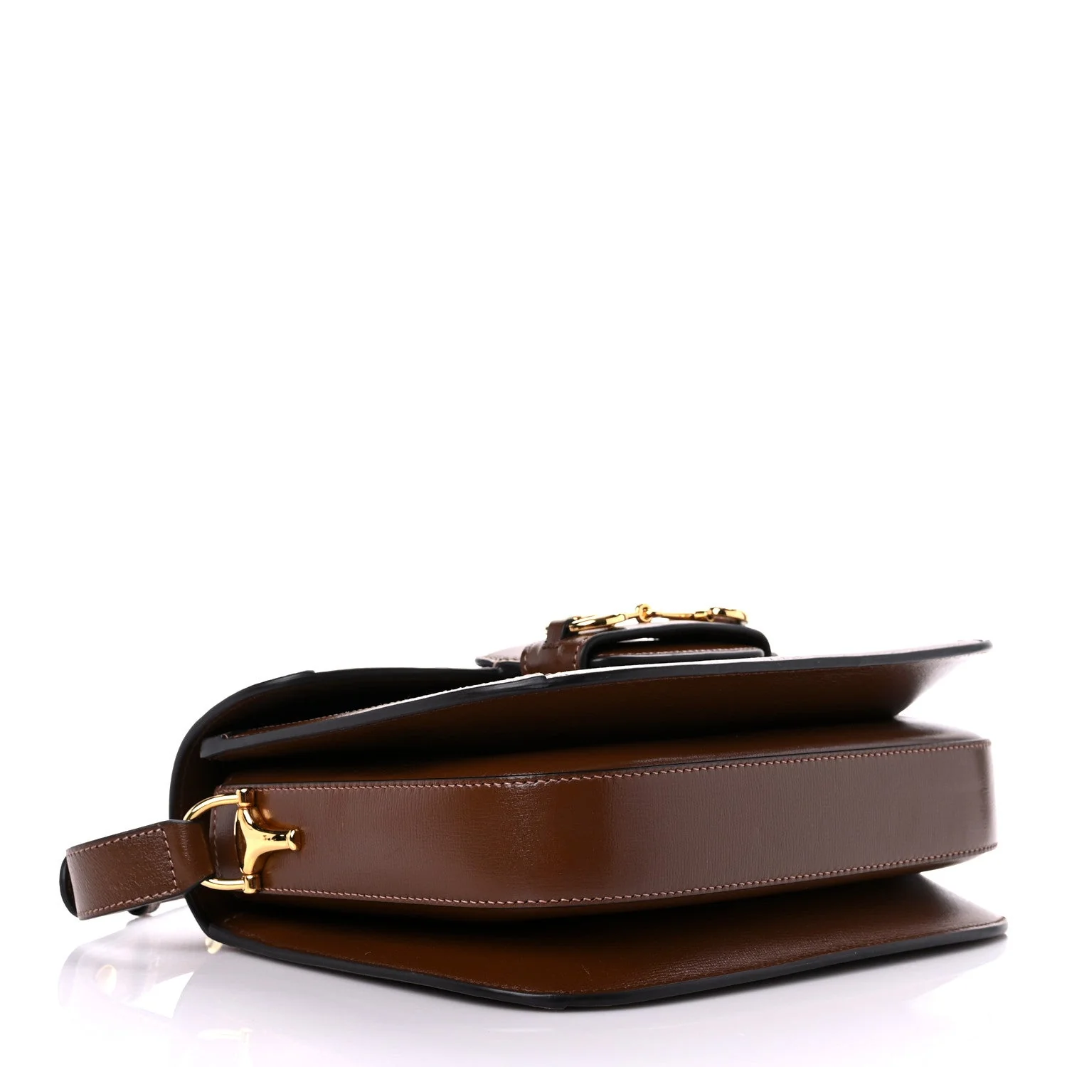 Gucci GG Supreme Monogram Horsebit 1955 Shoulder Bag Beige Brown Sugar - Image 3