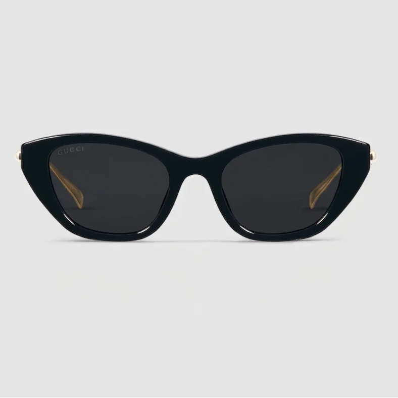 Gucci Interlocking G Pearl Cat-Eye Sunglasses