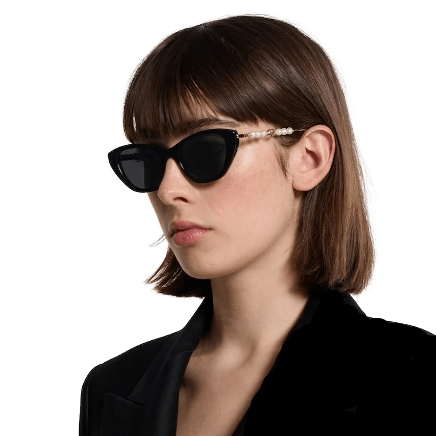 Gucci Interlocking G Pearl Cat-Eye Sunglasses - Image 3