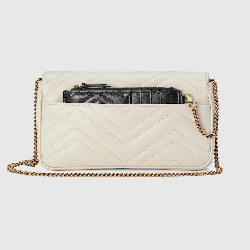 Gucci Marmont Mini Bag White Leather - Image 5