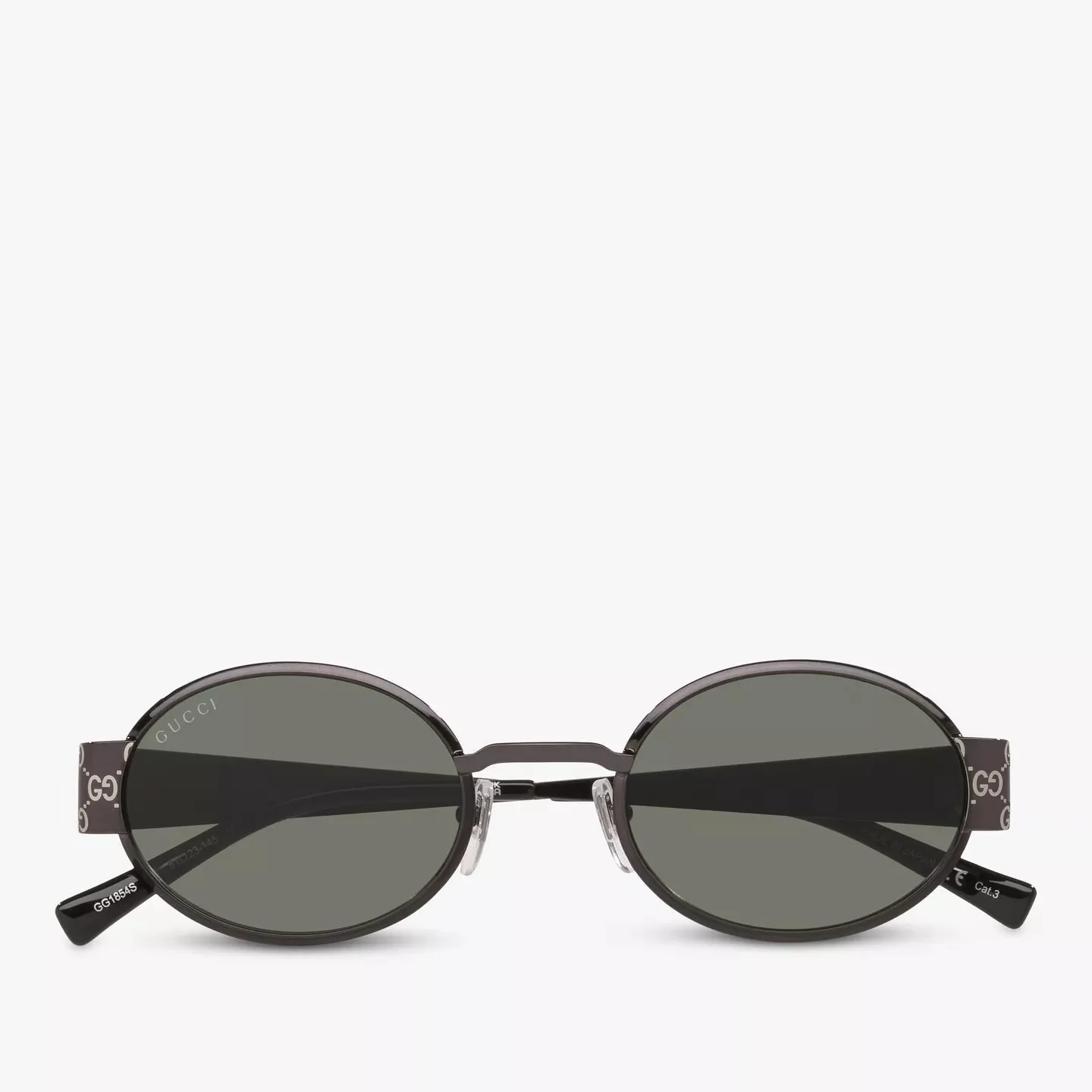 Gucci Oval Sunglasses With GG Monogram Temples - Image 4