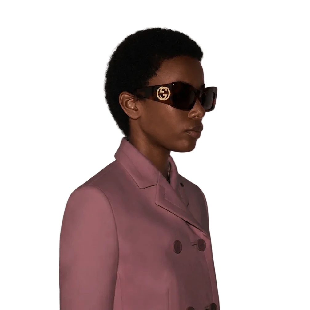 Gucci Oversized Interlocking GG Sunglasses - Image 3