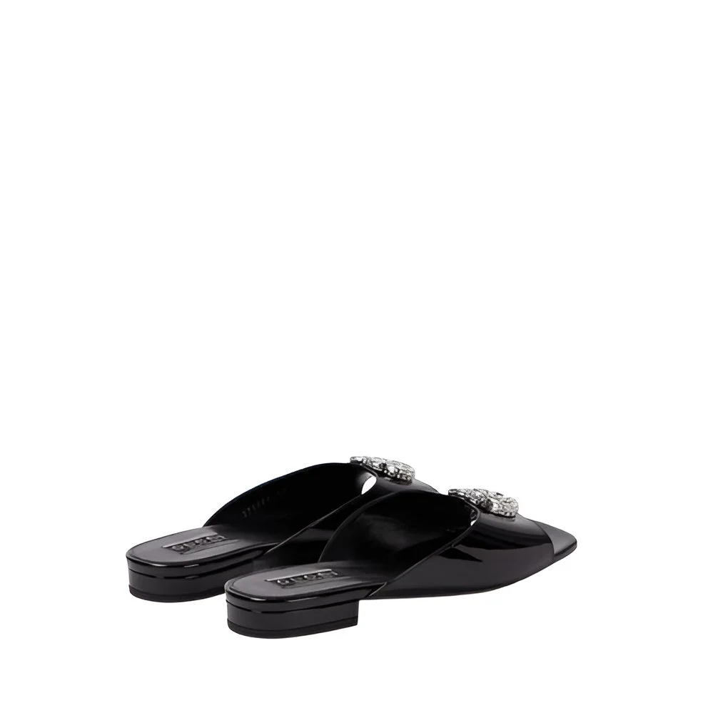 Gucci Women's Black Patent Leather Flat Slipper - Image 3