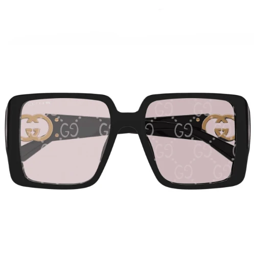 Gucci Square Sunglasses with Interlocking G And Monogram Lenses - Image 3