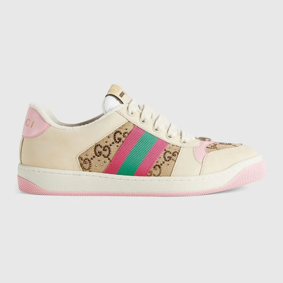 Gucci Women Screener Sneaker With Crystals - Image 3