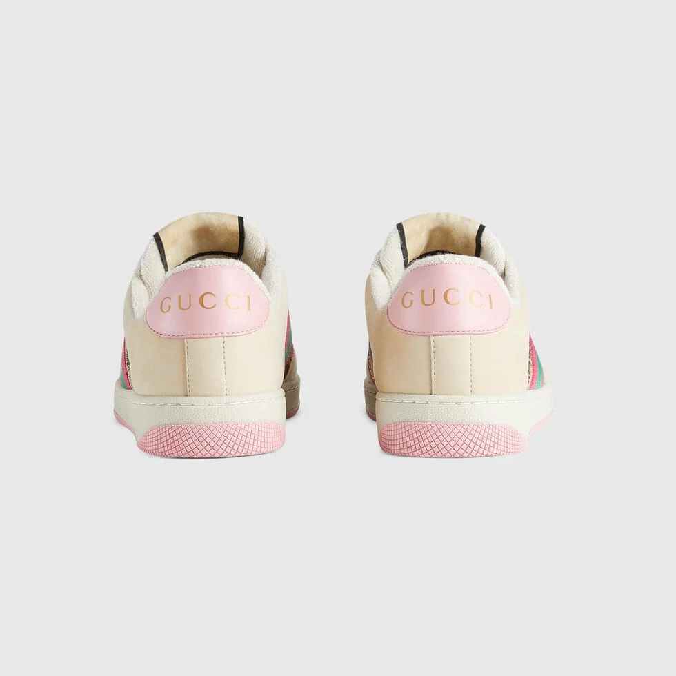 Gucci Women Screener Sneaker With Crystals - Image 4
