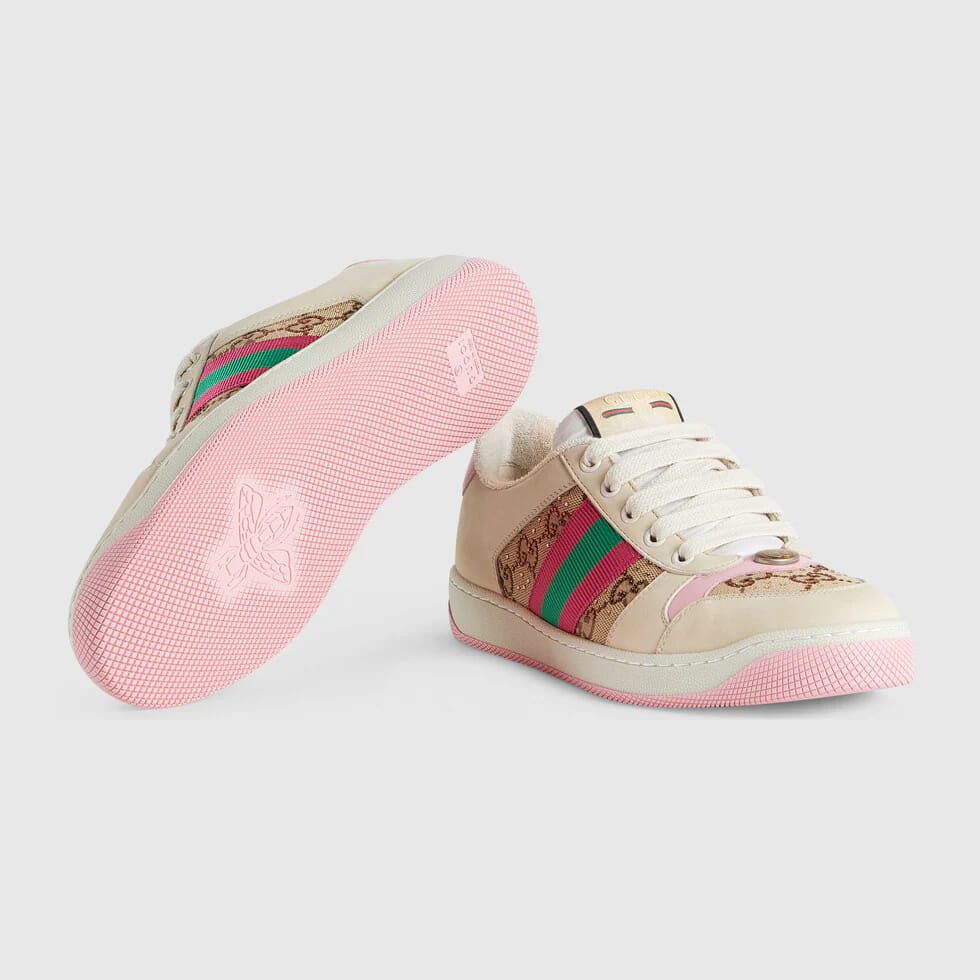 Gucci Women Screener Sneaker With Crystals - Image 5
