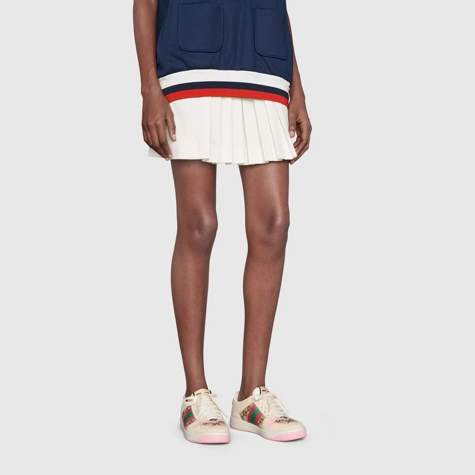 Gucci Women Screener Sneaker With Crystals - Image 6