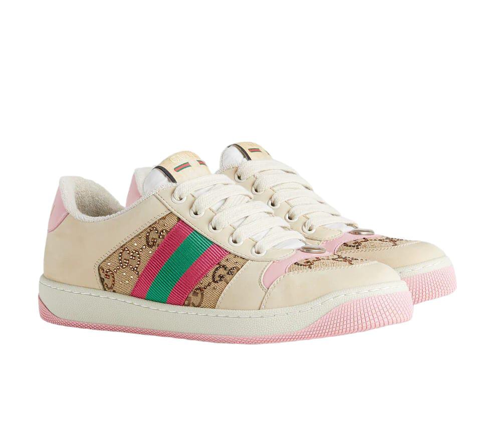 Gucci Women Screener Sneaker With Crystals - Image 7