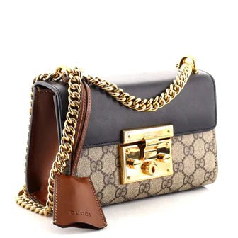 Gucci Padlock Shoulder Bag Gg Coated Canvas and Leather Small - Image 2