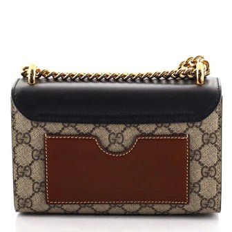 Gucci Padlock Shoulder Bag Gg Coated Canvas and Leather Small - Image 3