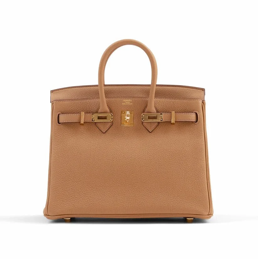 Hermès Birkin 25 Biscuit in Togo Leather With Gold Hardware - Image 4