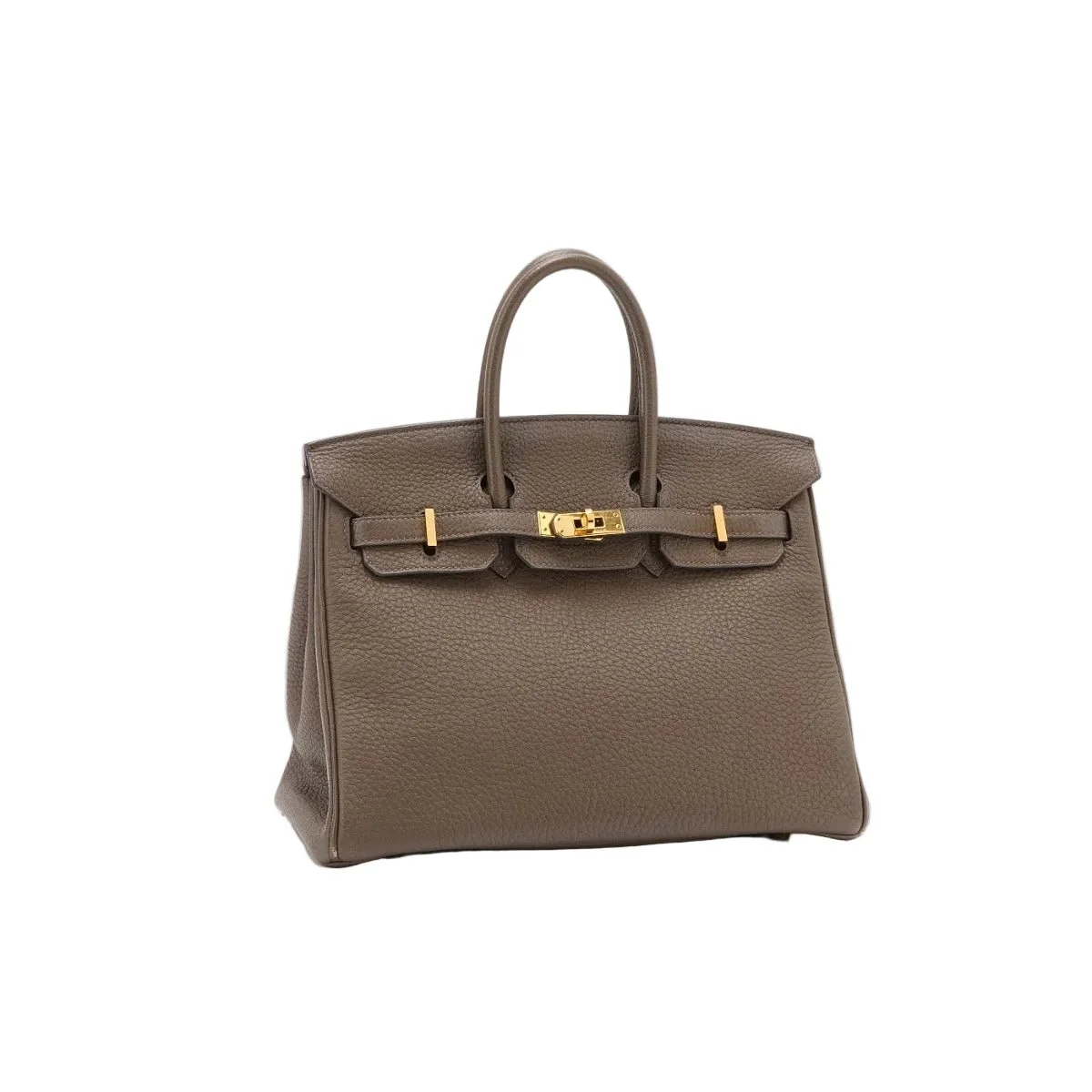 Hermès Birkin 25 in Etoupe Togo Gold Hardware - Image 2