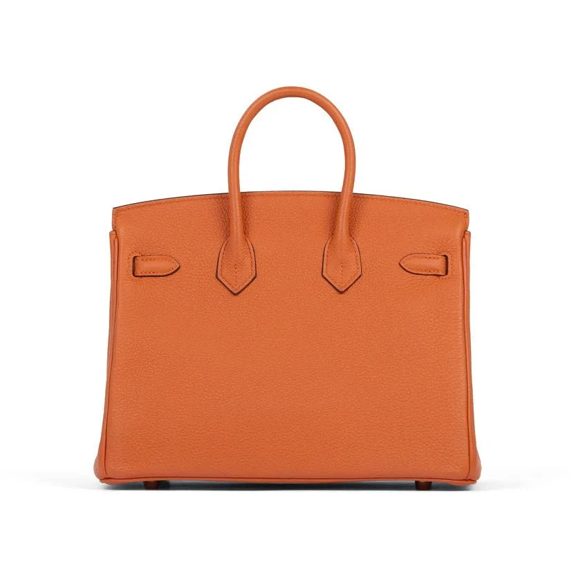 Hermes Birkin 25 Orange in Togo Leather with Gold Hardware - Image 3