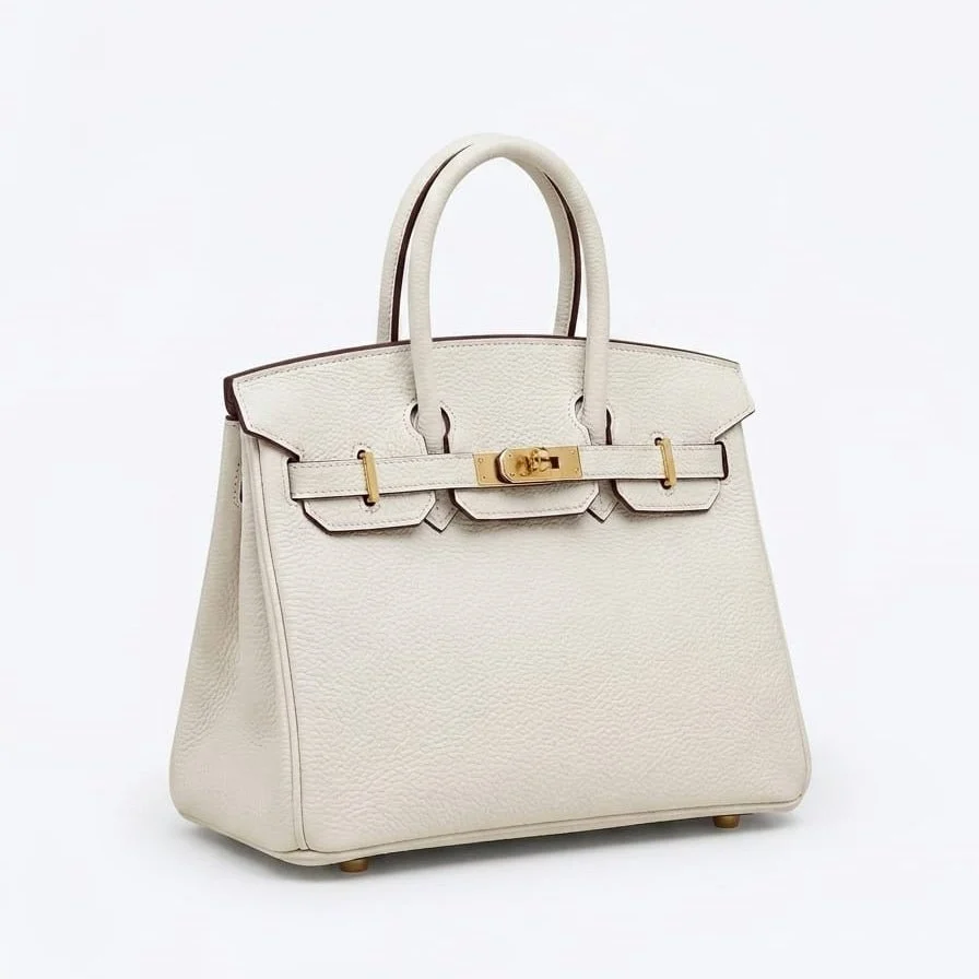 Hermes Birkin 25 Craie in Togo Leather with Gold Hardware