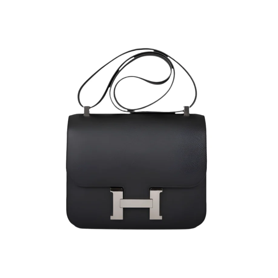Hermès Bag Constance 24 Black Epsom Palladium