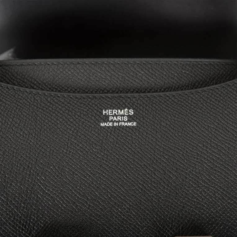 Hermès Bag Constance 24 Black Epsom Palladium - Image 4