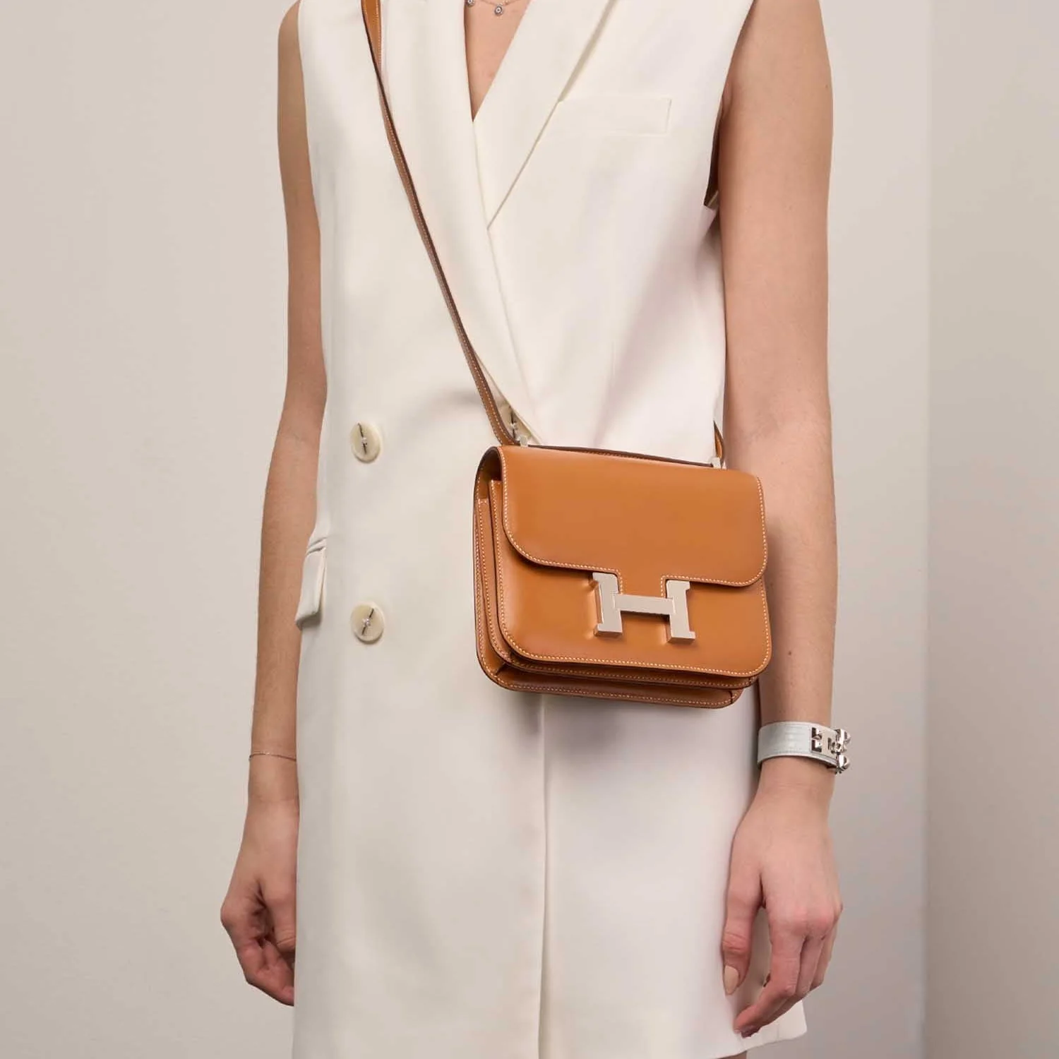 Hermès Bag Constance Elan Epsom Silver - Image 5