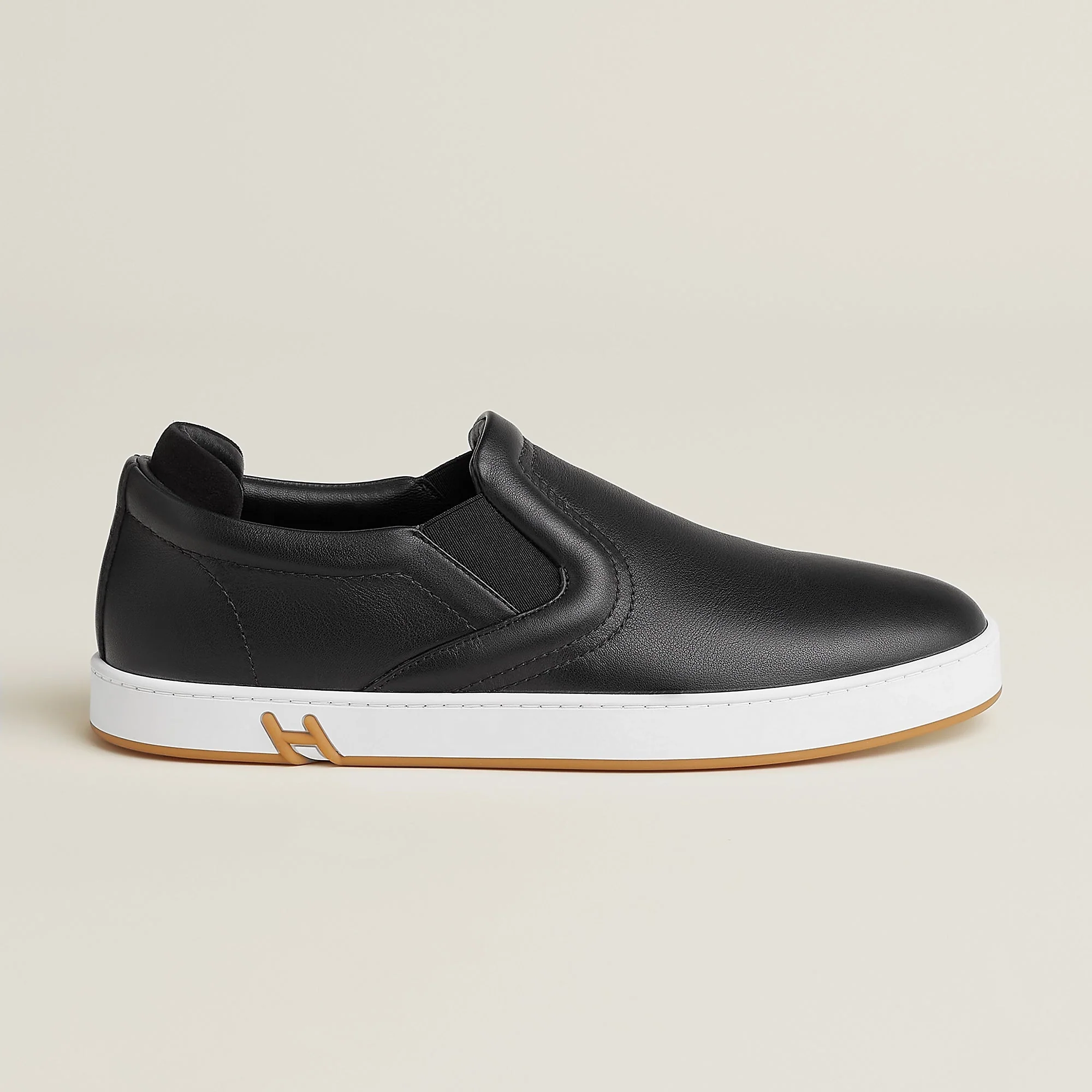 Hermès Belgium Lucky Slip-On Sneaker - Black - Image 2