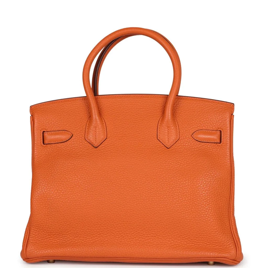 Hermès Birkin 35 cm Handbag in Orange Togo Leather - Image 3