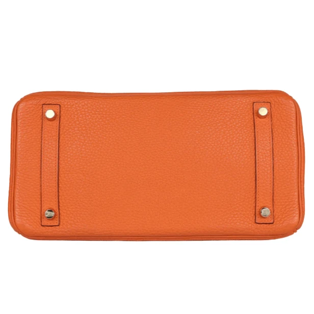 Hermès Birkin 35 cm Handbag in Orange Togo Leather - Image 6