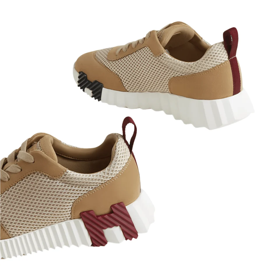 Hermès Bouncing Beige Sneakers - Image 4