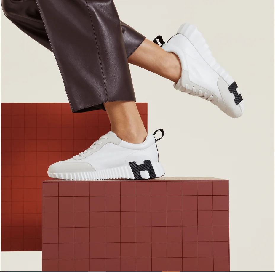 Hermès Bouncing Blanc Sneaker - Image 6