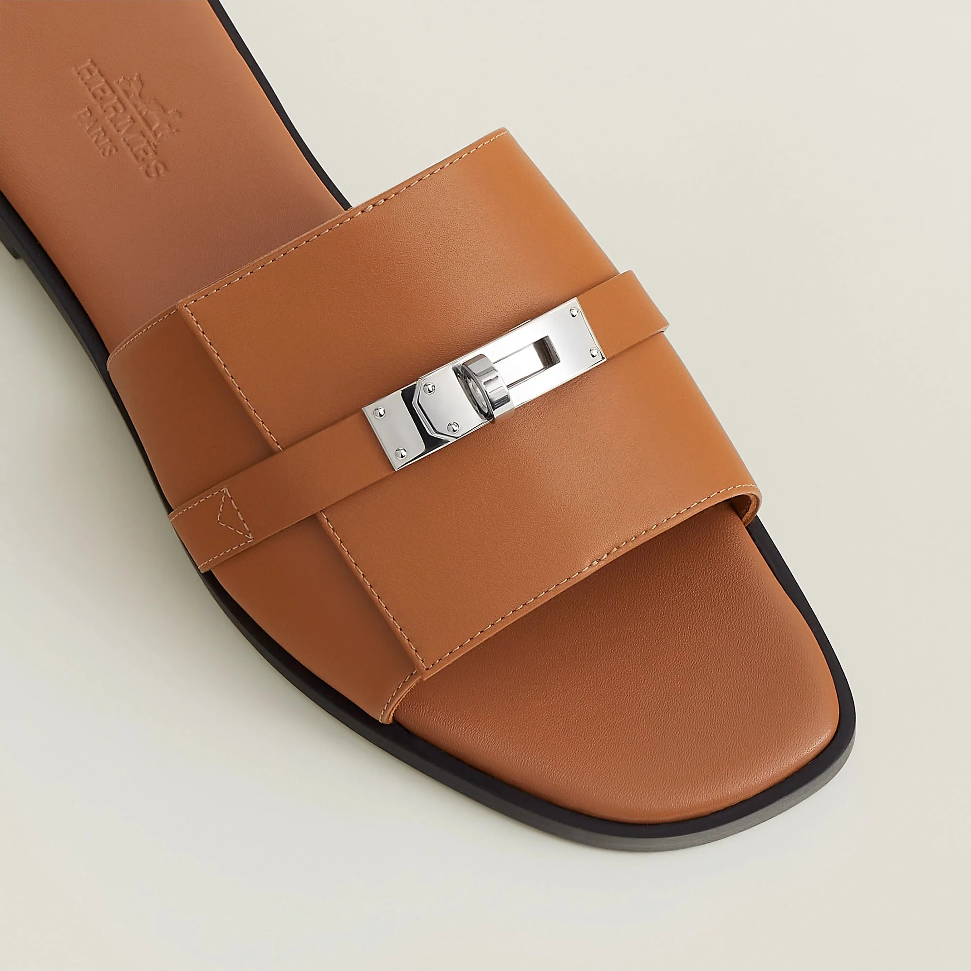 Hermès Giulia Sandal Naturel - Image 3