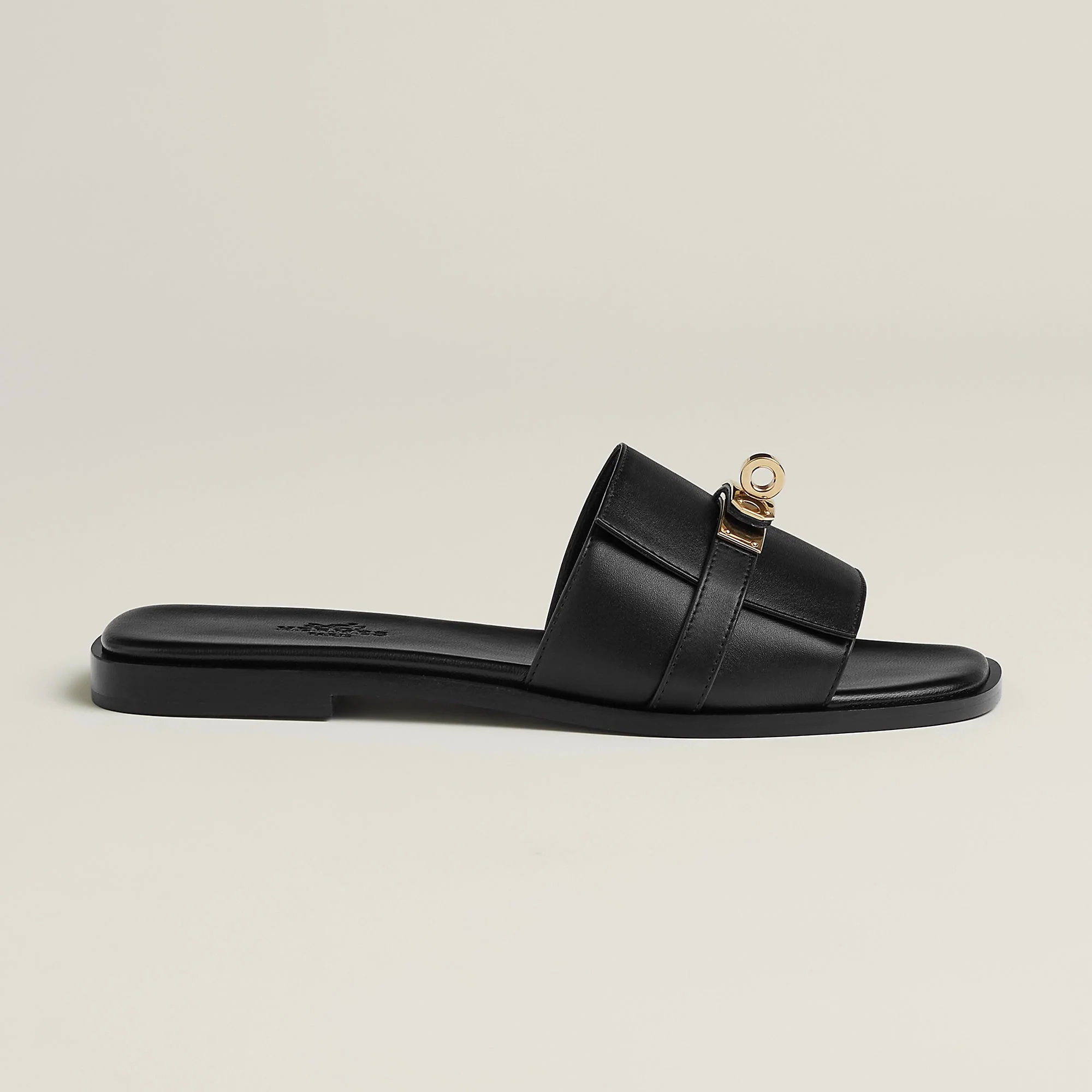 Hermès Giulia Sandal Noir - Image 5