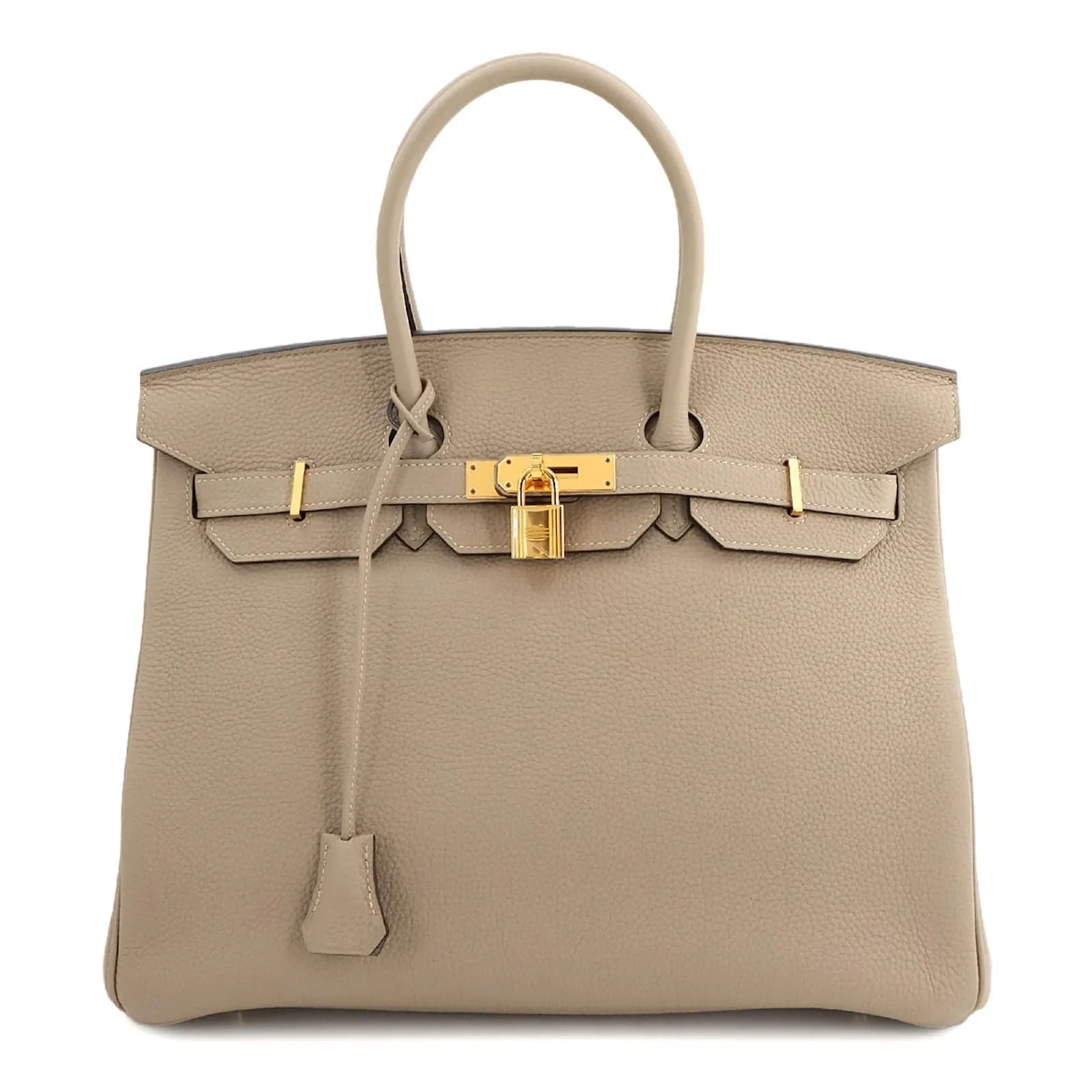 Hermès Birkin 35 Handbag Khaki - Image 8