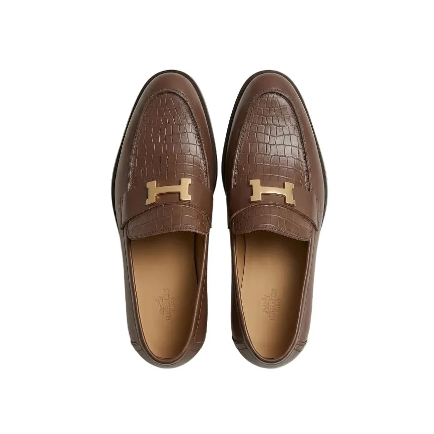 Hermes Honore Loafer Marron Praline - Image 2
