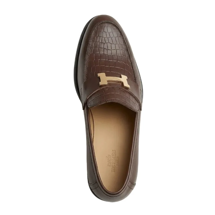 Hermes Honore Loafer Marron Praline - Image 4
