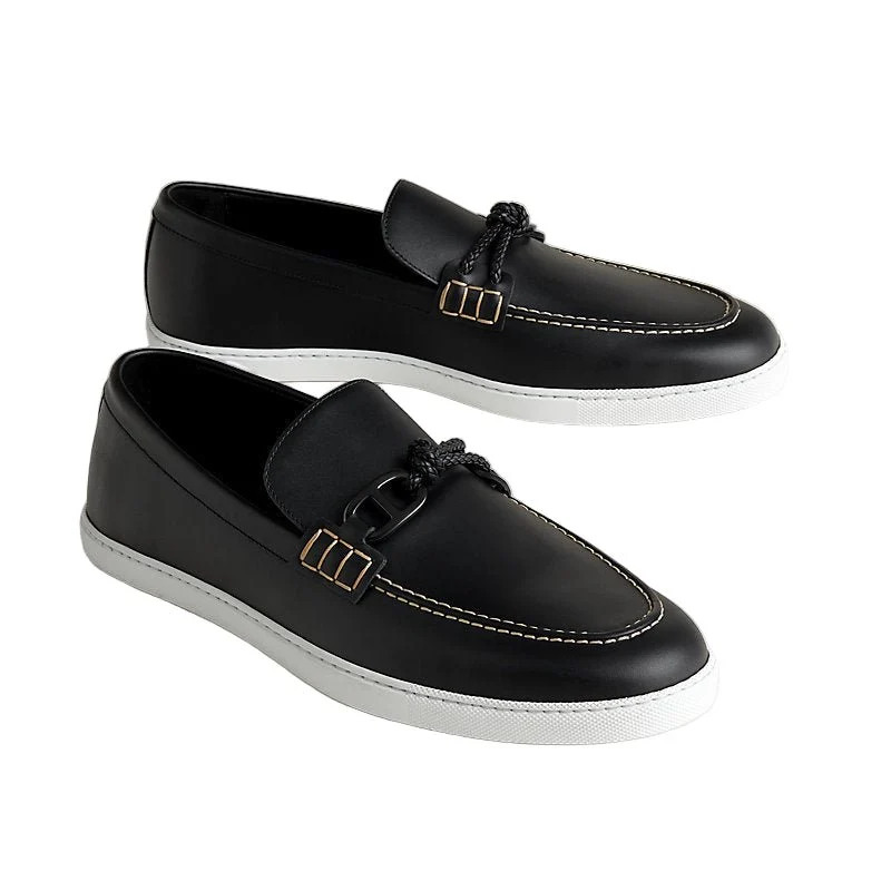 Hermès Ignacio Black Loafers - Image 2
