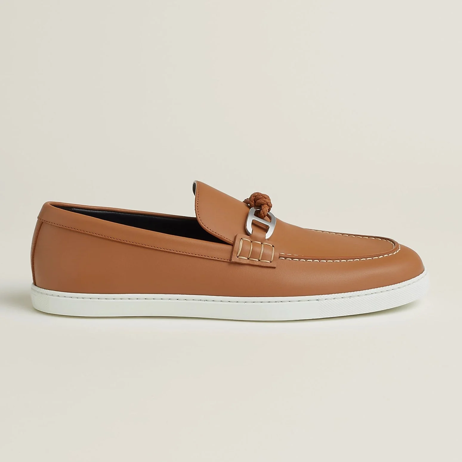 Hermès Ignacio Brown Loafer - Image 4