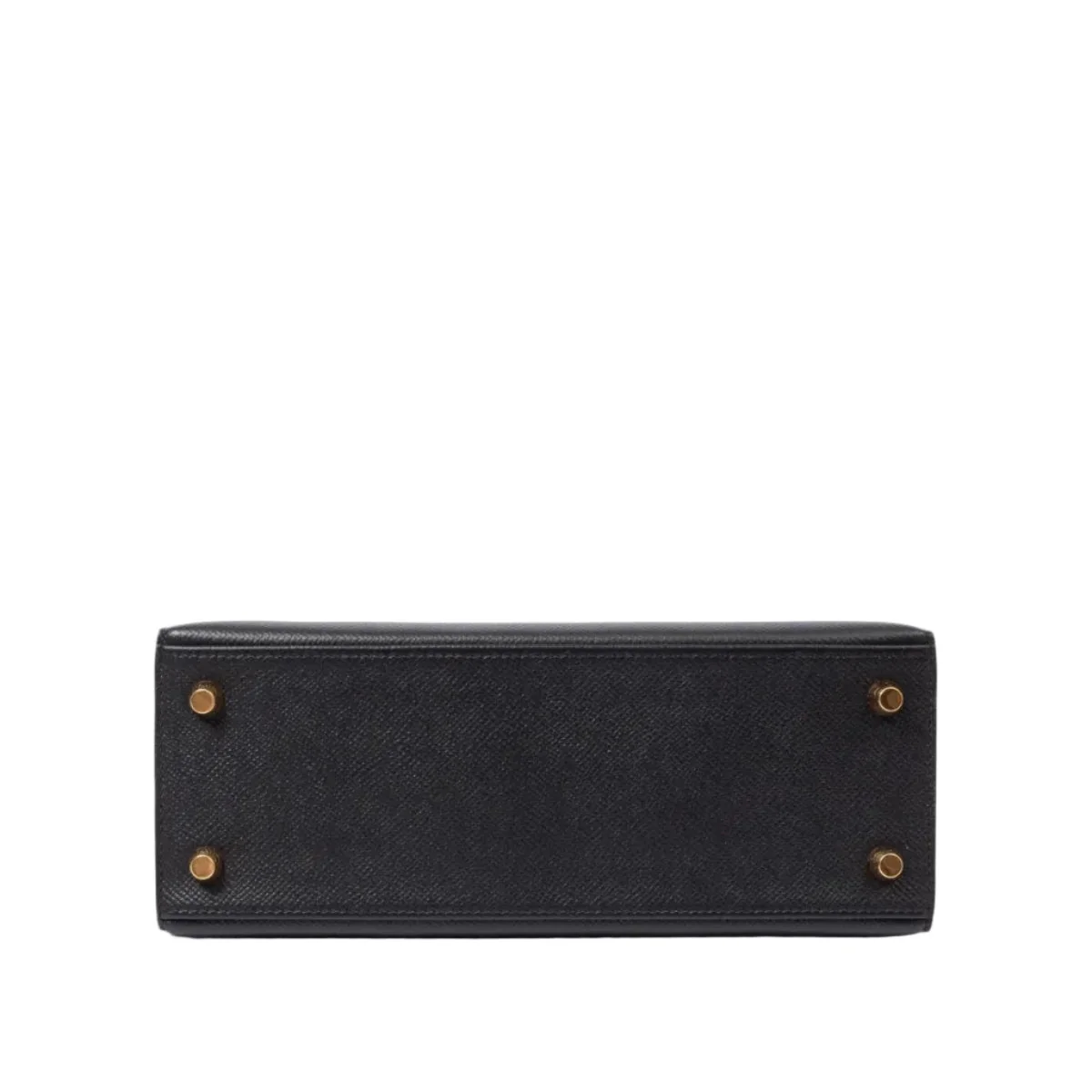 Hermès Kelly 25 Black Epsom Gold Hardware - Image 4