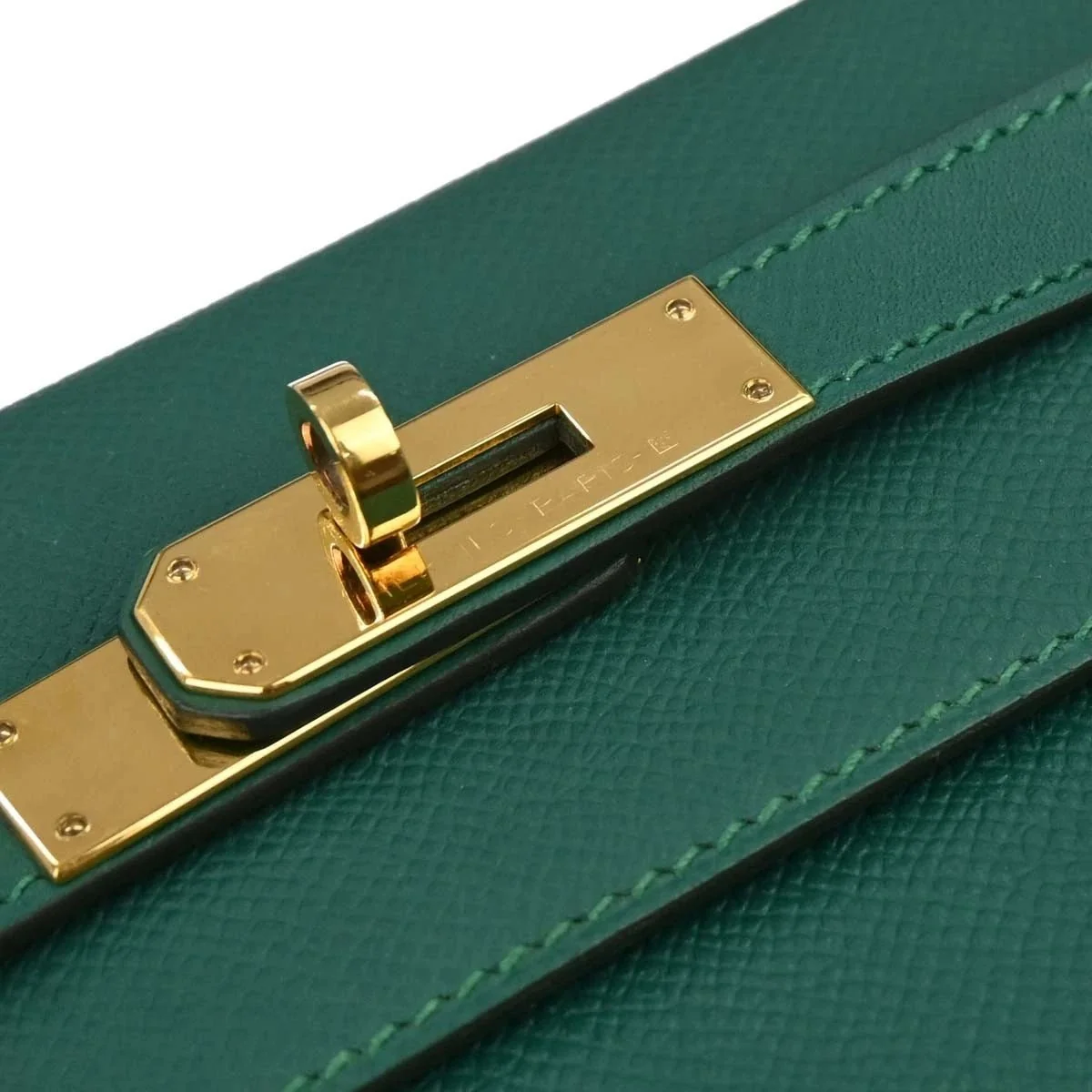 Hermès Kelly Sellier 20 Vert Jade Epsom Gold Hardware - Image 3
