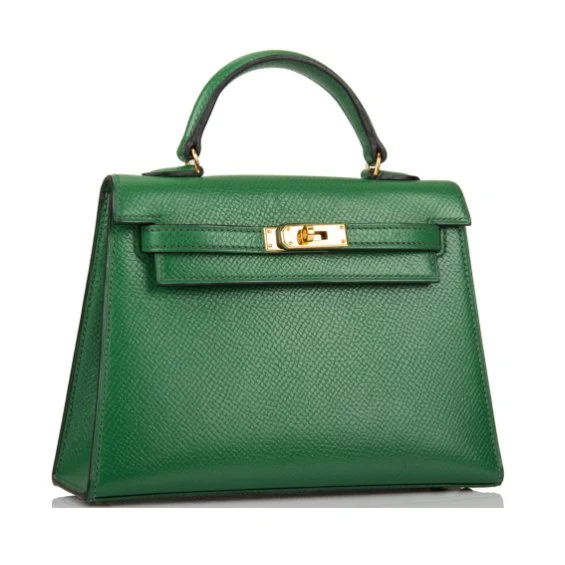 Hermès Kelly Mini Shoulder Green Bag - Image 5