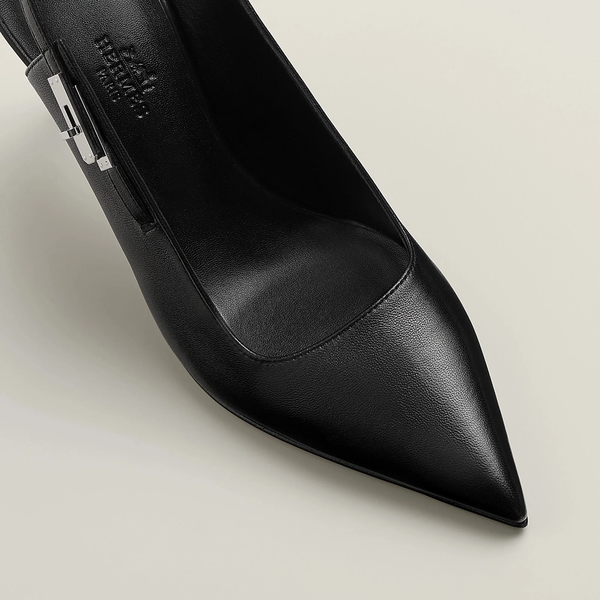 Hermès Lover 80 Pump Black Heels - Image 4