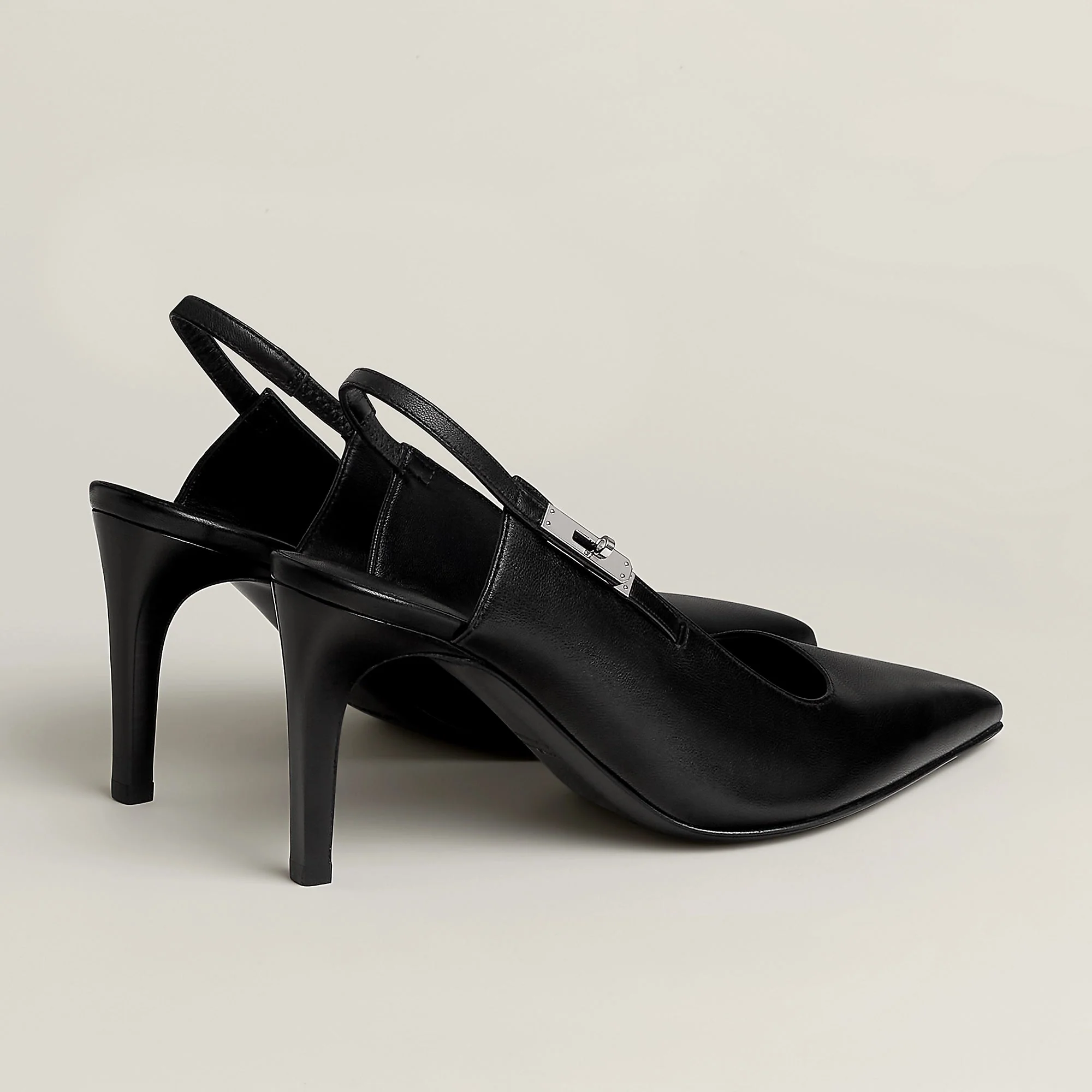 Hermès Lover 80 Pump Black Heels - Image 5