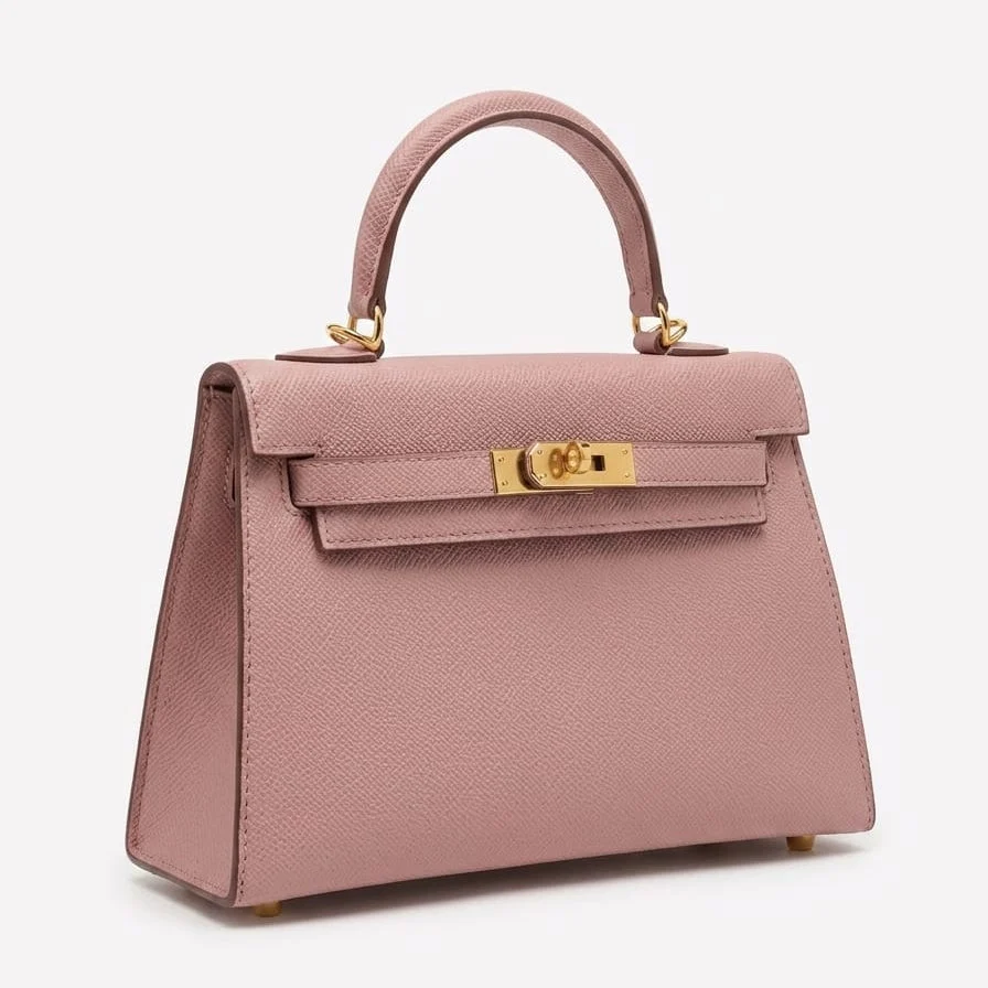 Hermès Mini Kelly Pink Bag Gold Metal